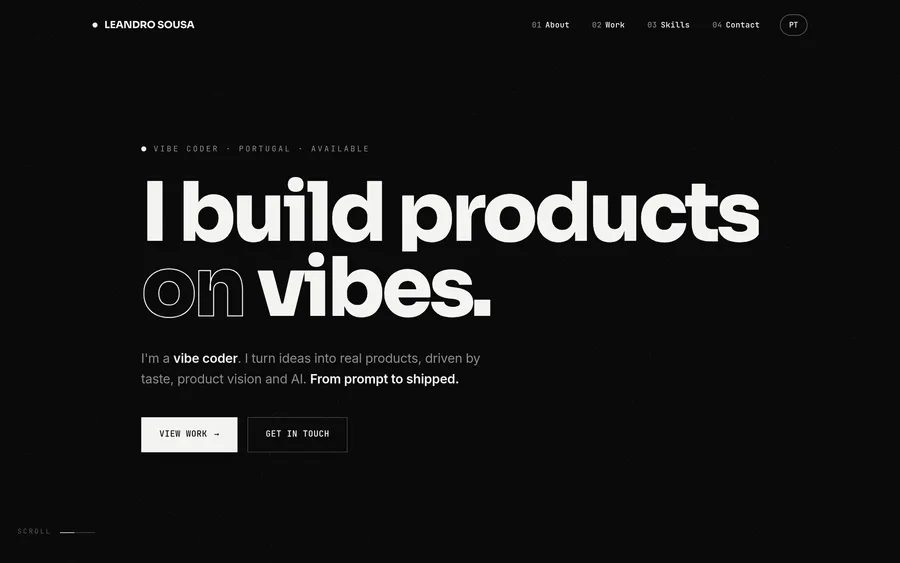 Website Leandro Sousa, projeto Inovar360